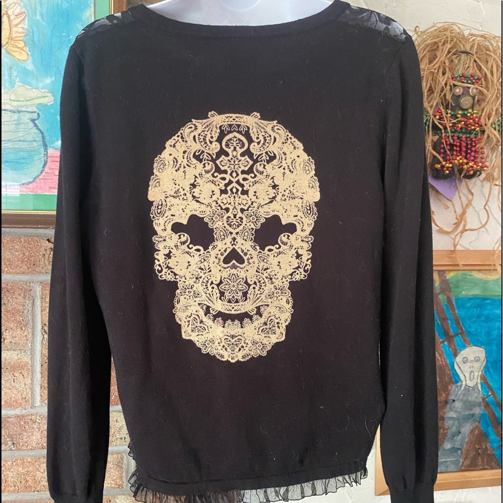 Too Fast Skull cardigan